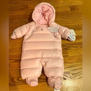 Ralph Lauren NB snowsuit w gloves